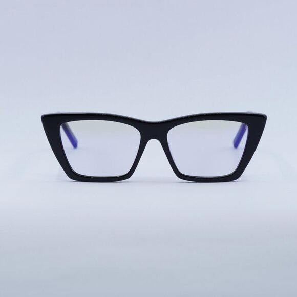 Saint Laurent SL276 MICA 025 Sunglasses Black Cat Eye Frame, Clear Lenses - Picture 3 of 14